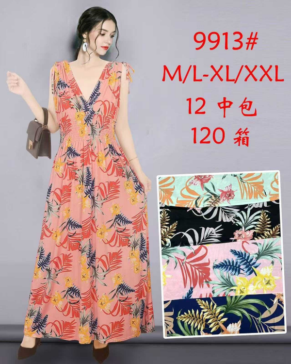 Sukienki damskie Roz M/L-XL/2XL , Mix Kolor Paczka 12 szt